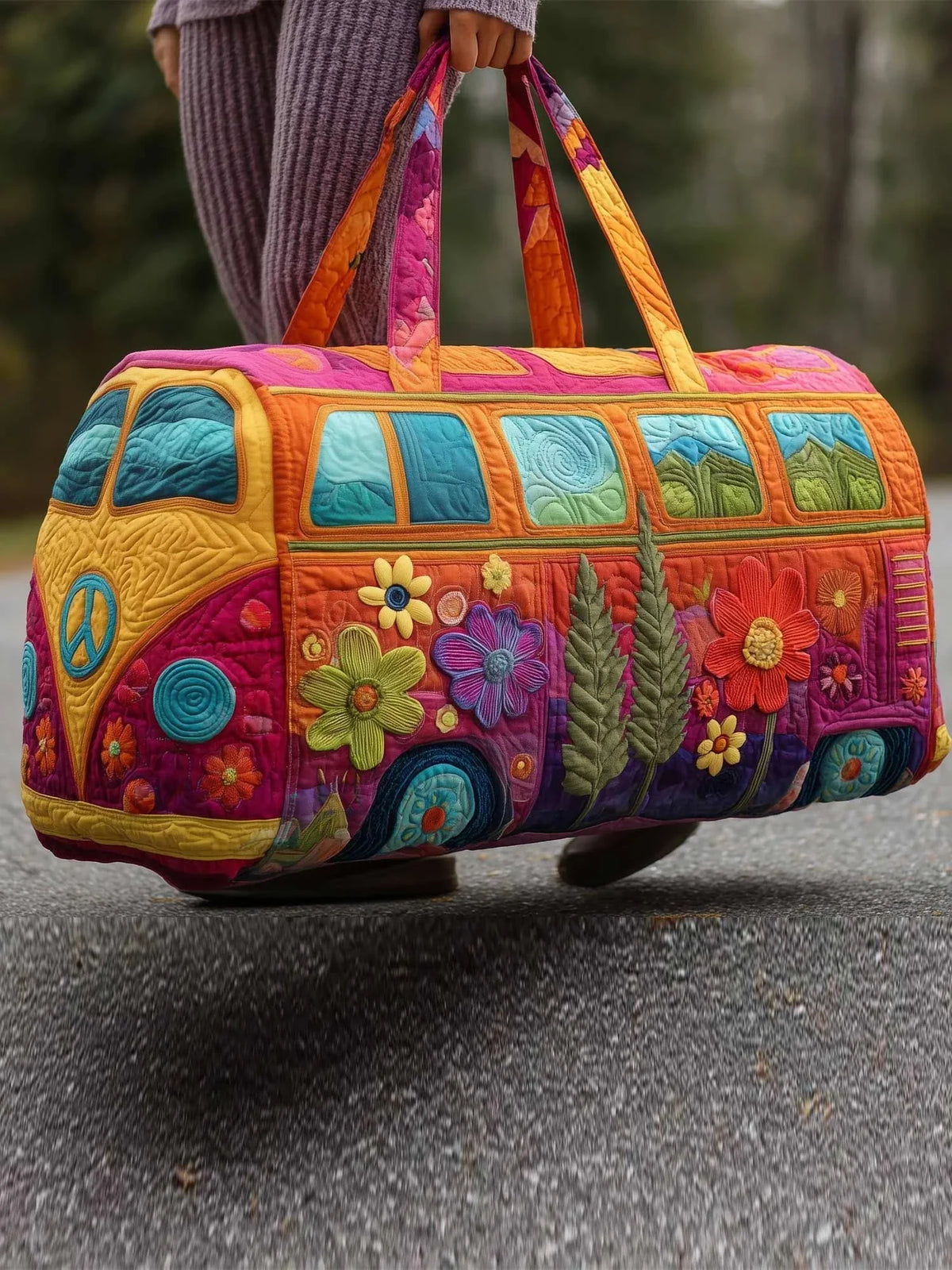 Hippie Box Quilted Travel Bag