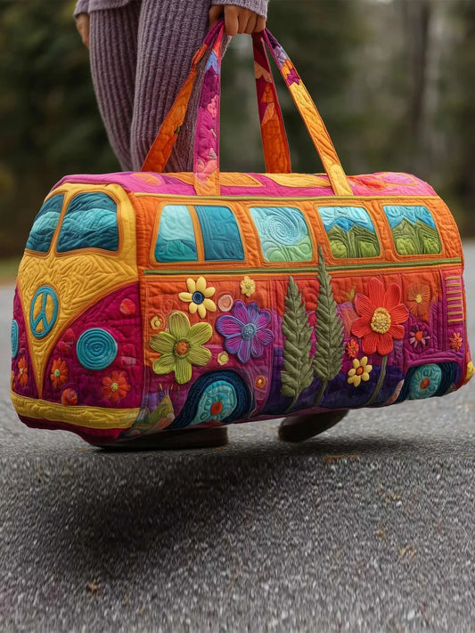 Hippie Box Quilted Travel Bag