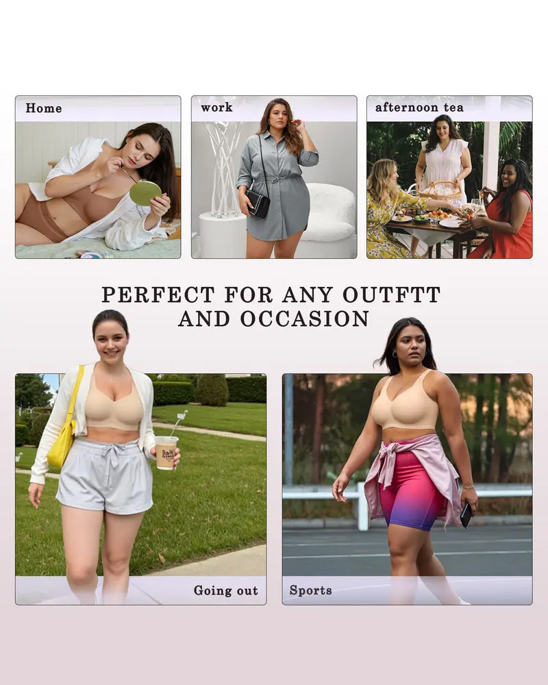 Comfortable Wireless Full Coverage Jelly Smoothing Bra
