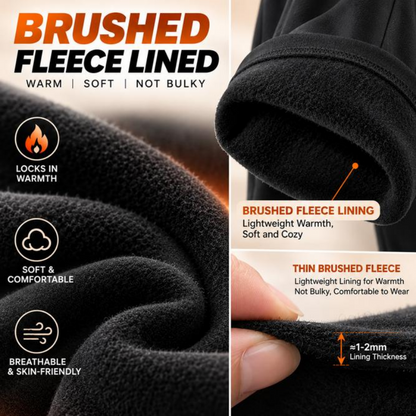 Women's High-Waisted Butt-Lifting Fleece-Lined Wide-Leg Pants