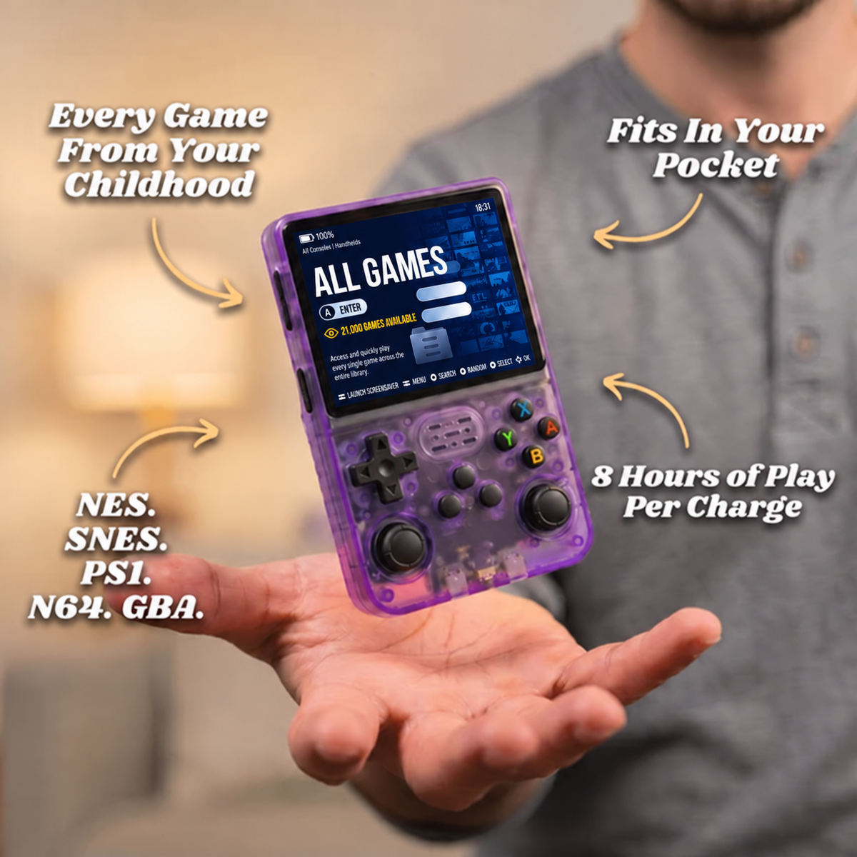 Tryzovira Pro 2.0 — R36S Retro Handheld Console