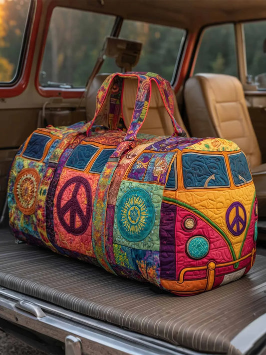 Hippie Trip Quilted Travel Bag