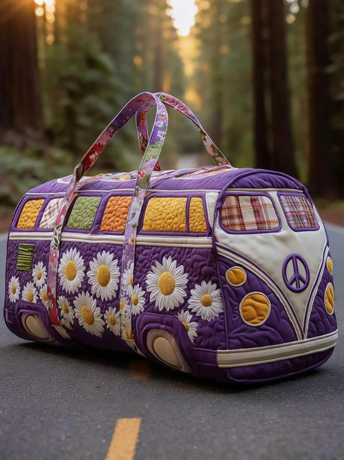 Hippie Van Quilted Duffle Bag
