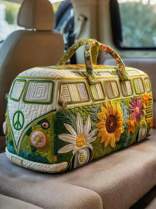 Hippie Van Quilted Duffle Bag