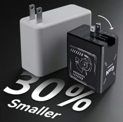 2-in-1 GaN avolqira 3.0  Charger with Retractable Cables