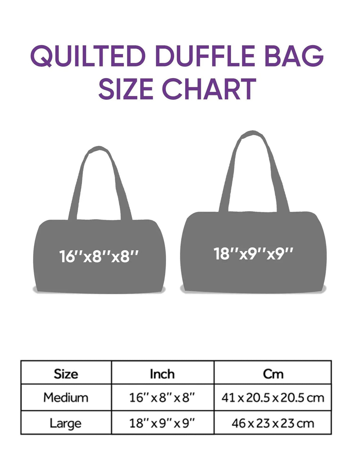 Highland Cow Quilted Duffle Bag