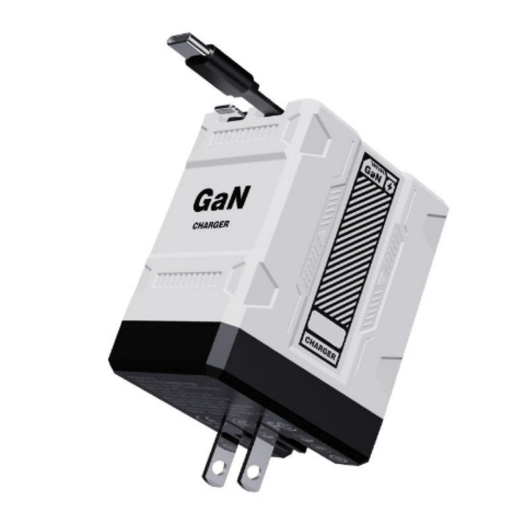 2-in-1 GaN avolqira 3.0  Charger with Retractable Cables