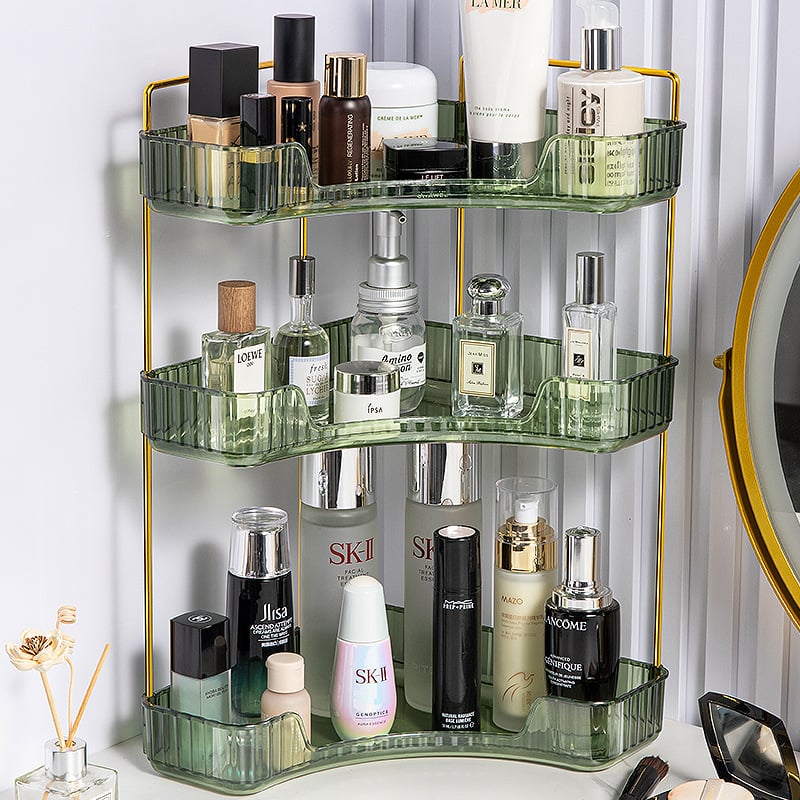 Multi-Tier Corner Countertop Organizer Rack