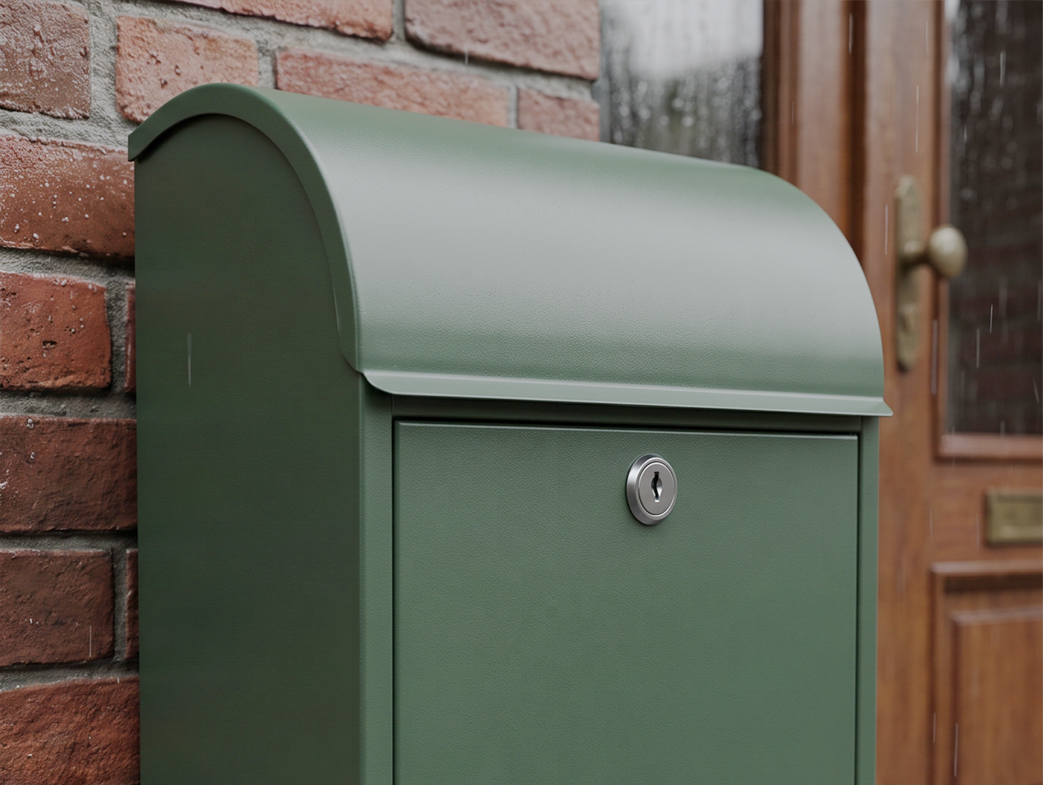 Outdoor mailbox after treatment