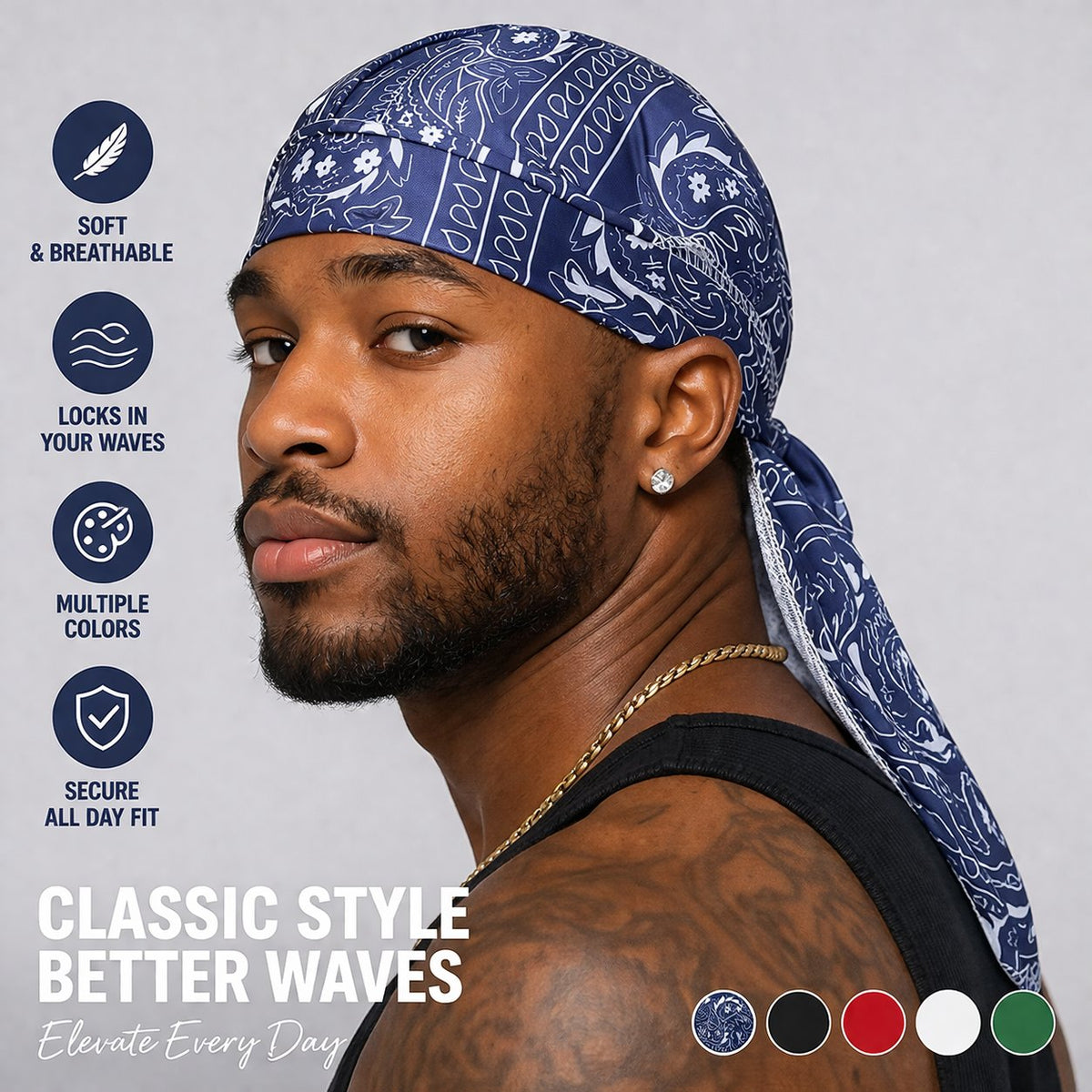 Paisley Cooling Headscarf Cap