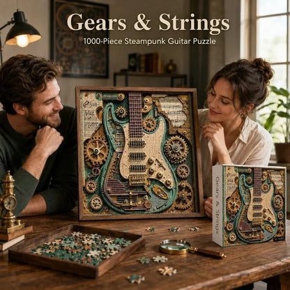 🔥LAST DAY 50% OFF 🧩Creative Steampunk Guitar Puzzle