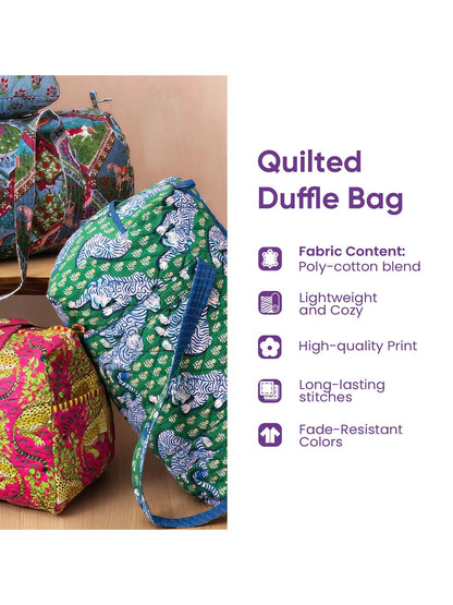 Snowflake Van Quilted Duffle Bag