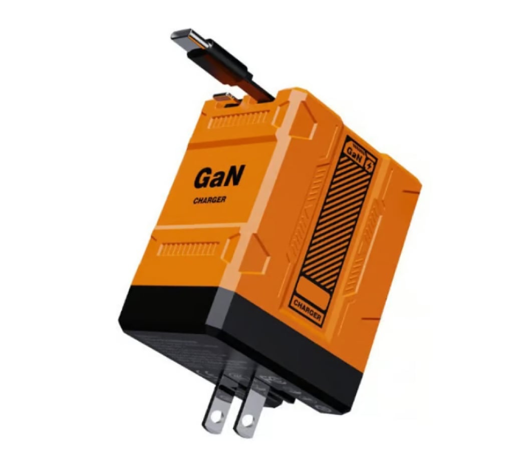 2-in-1 GaN avolqira 3.0  Charger with Retractable Cables