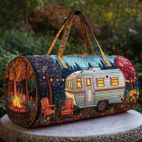 Rental car style quilted travel bag