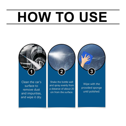✨Automotive Nano Coating Repair Agent - With Dust and Water Repellent Properties - Long-lasting and Durable with Gloss, Suitable for Continuous Use