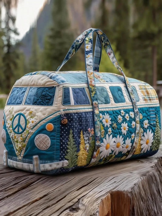 Blossom Path Quilted Duffle Bag