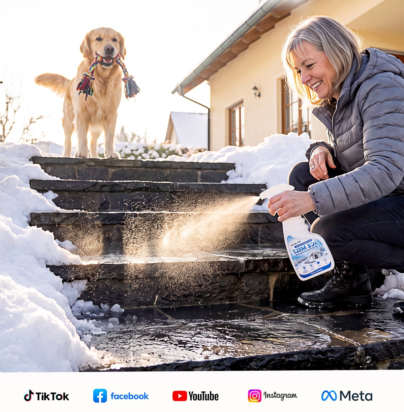 Outdoor De-Icing Spray