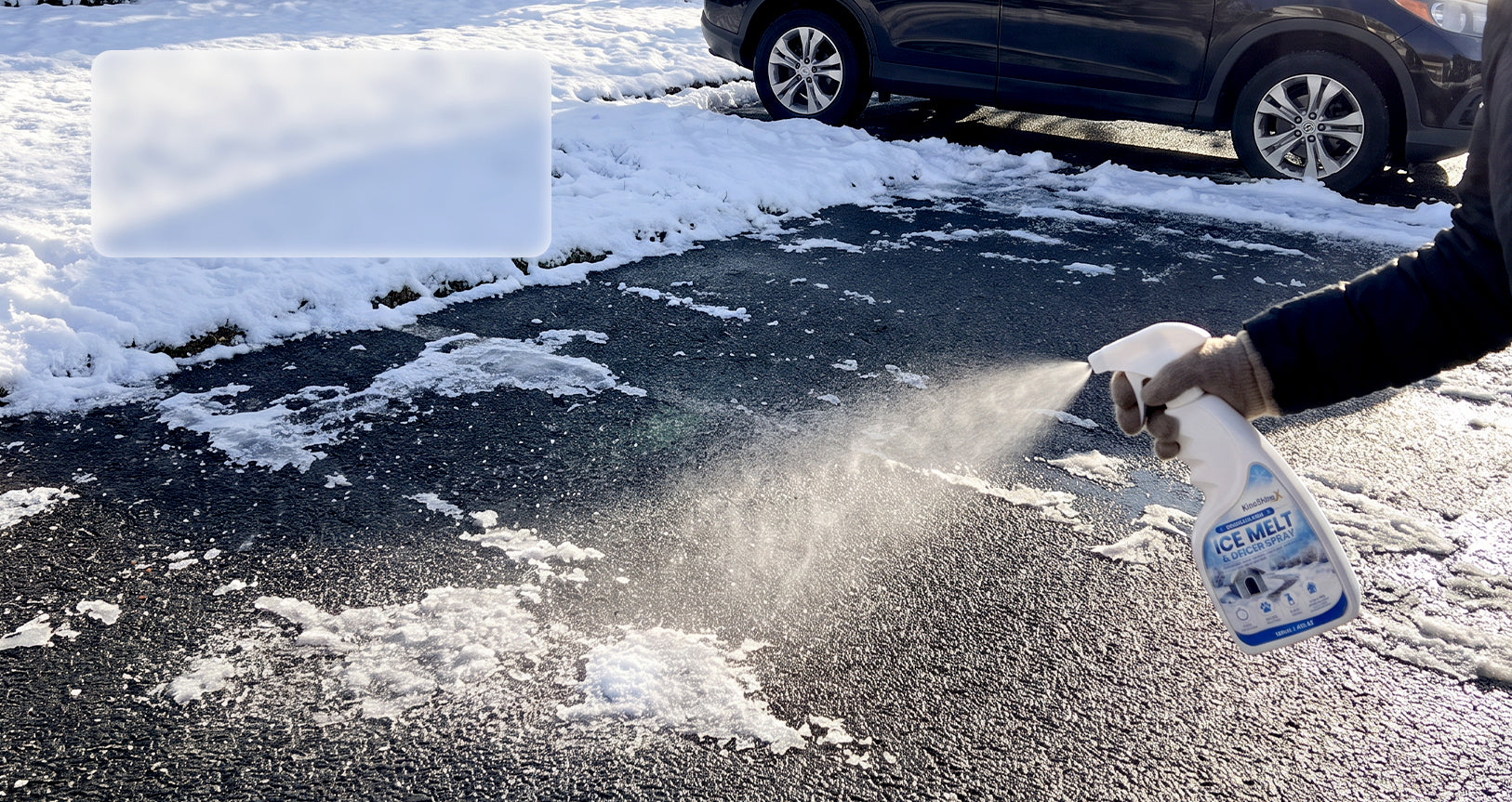 Removing frost from patios