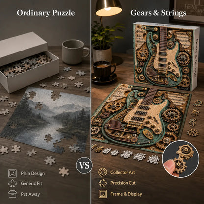 🔥LAST DAY 50% OFF 🧩Creative Steampunk Guitar Puzzle