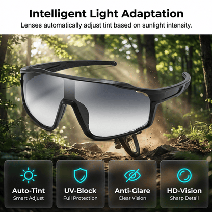 Photochromic Outdoor Sports Glasses