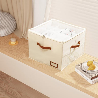 👟Shoe Organizer for Closet, Fabric Shoe Storage Boxes with Clear Cover, Storage, Foldable Space-saving Storage Container Bins🔥
