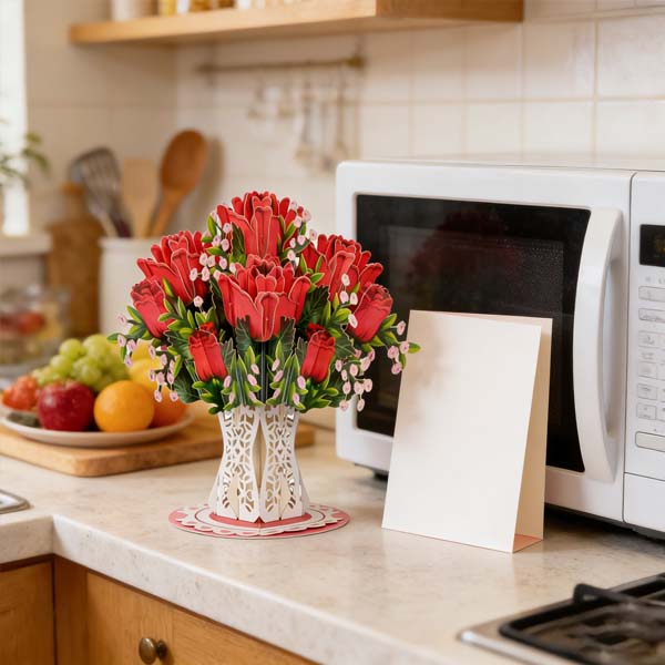 🏆35K+ SOLD! 🌼💌 Forever-Blooming 3D Flower Pop-Up Card– Personalized Love Message & Everlasting Bloom 🎁