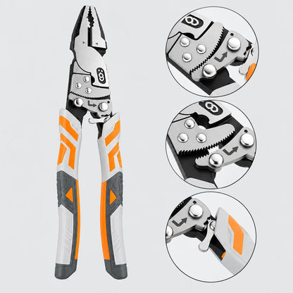9-Inch Ratcheting Self-Locking Multifunction Pliers