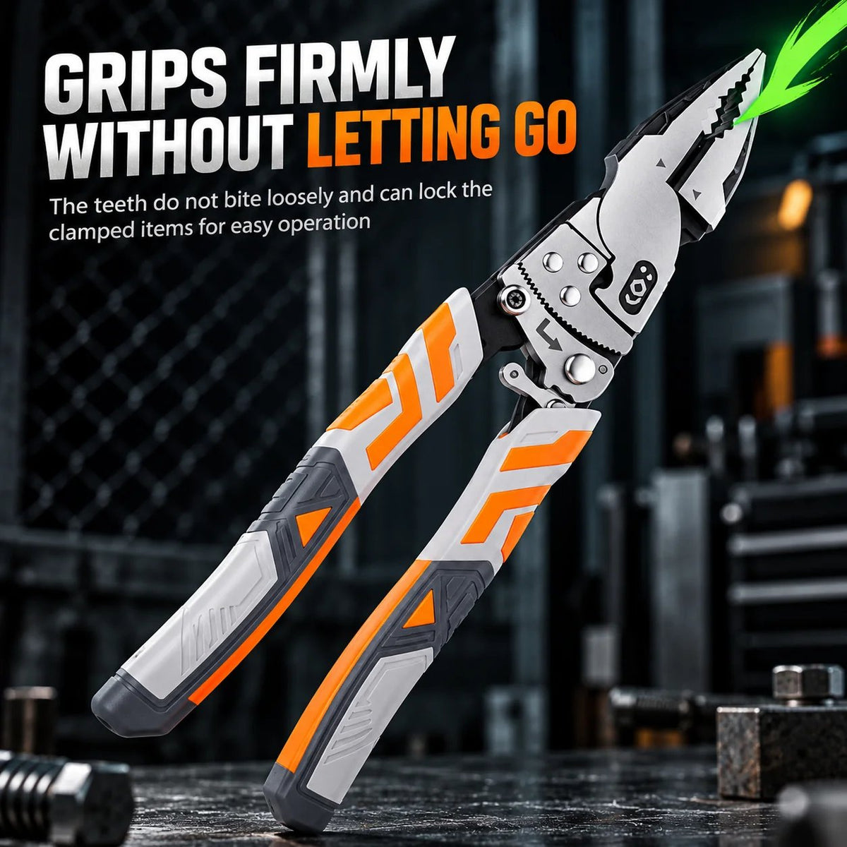 9-Inch Ratcheting Self-Locking Multifunction Pliers