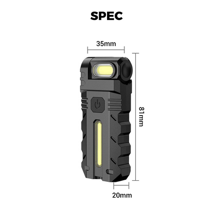 💎 💎 180° Rotating Head LED Work Light – Dual Beam, Magnetic Base & USB-C Rechargeable