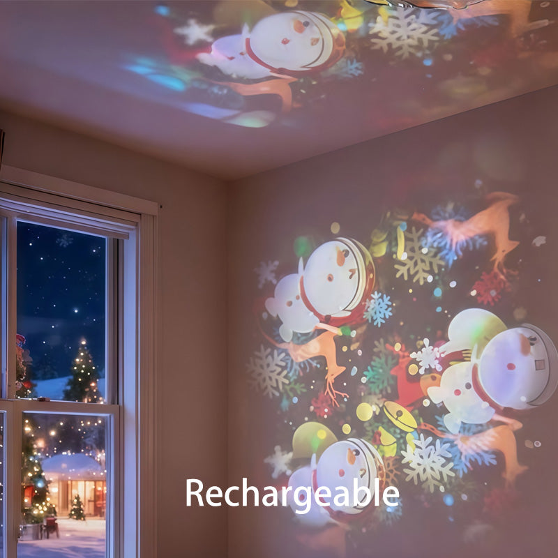 Dynamic Rotating LED Projector Light